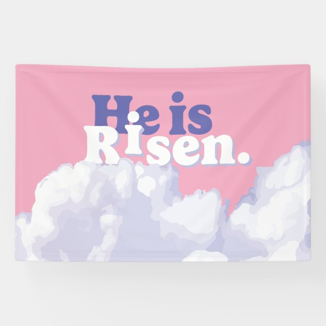 Er ist "Wolken-Osterbanner" Banner (Horizontal)