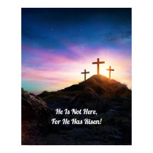 Er ist zu Ostern - bearbeitbares Textposter