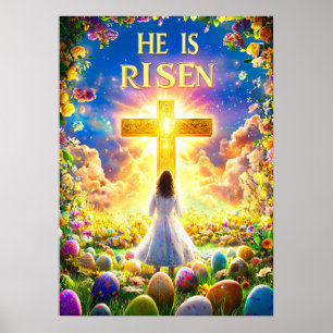 Er ist zu Ostern Jesus auferstanden Poster