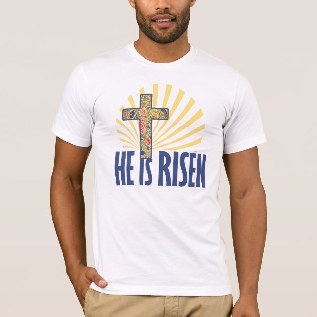 Er ist zu Ostern RISEN T-Shirt (Vorderseite)