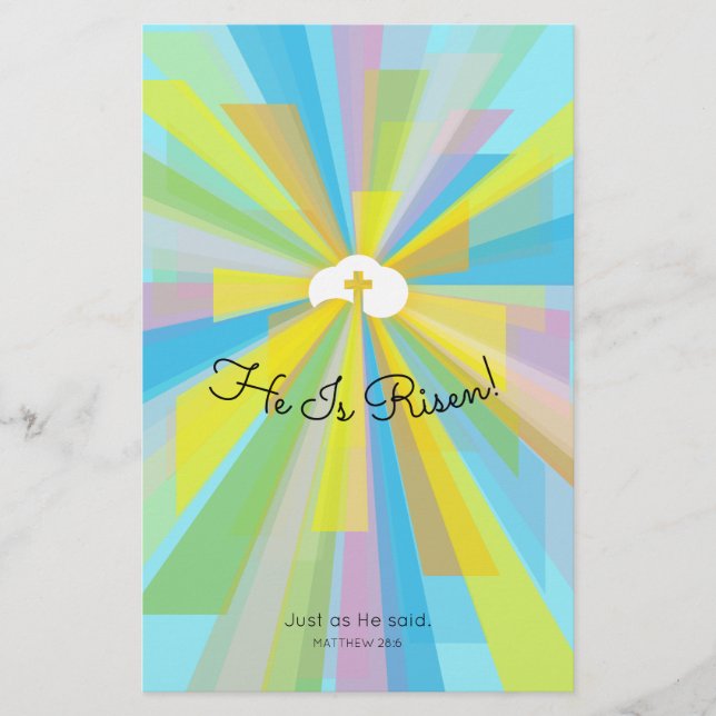 Er ist zu Ostern-Service-Einladungen. Flyer (Vorne)
