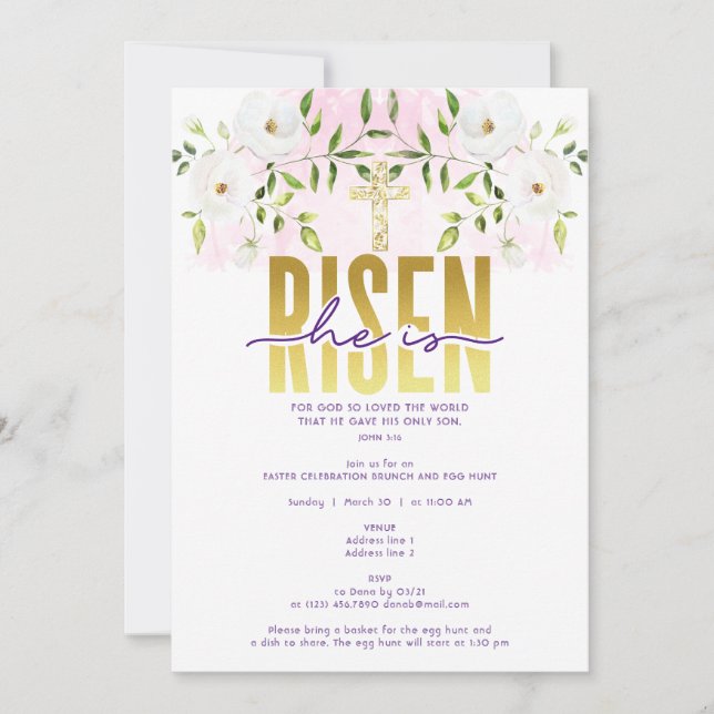 Er ist zu Zeiten religiöser Christlicher Zitate Einladung (Vorderseite)