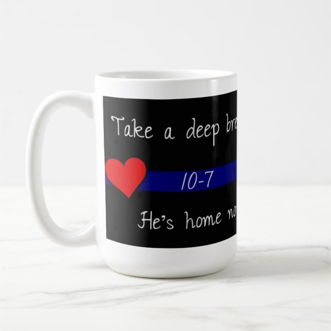 Er ist Zuhause jetzt… Tasse (Links)