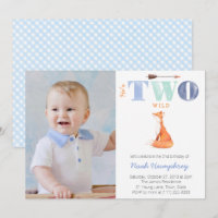 Er ist zwei wilde, Fuchs 2. Geburtstag Party für J