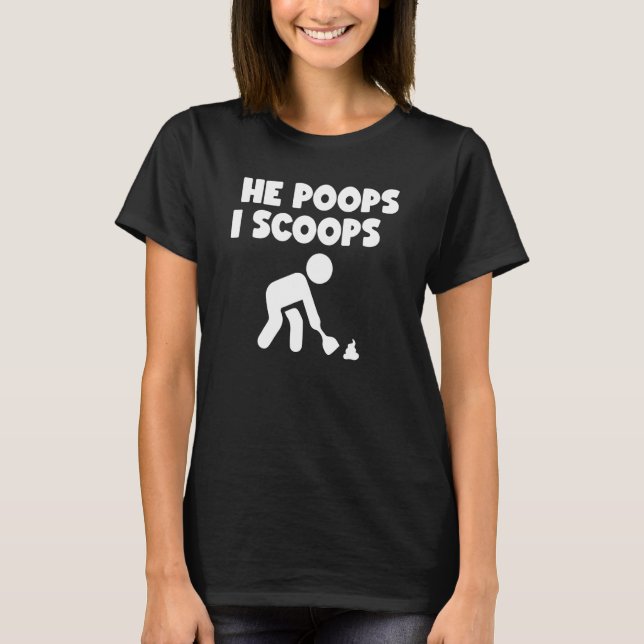 Er Kacke mir Scoops T-Shirt (Vorderseite)