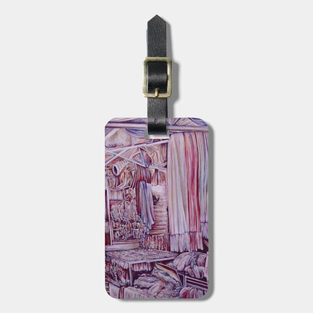 Er kann aus mir ein Wohnzimmer machen Gepäckanhänger (Vorderseite vertikal)