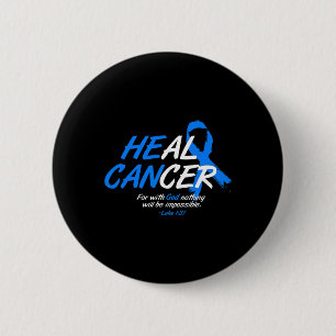 Er kann Krebs Alopezie Awareness Month Geschenk B Button