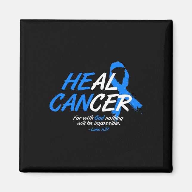 Er kann Krebs Alopezie Awareness Month Geschenk B Magnet (Vorne)