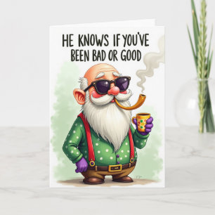 Er kennt schlechte oder gute Weihnachtskarte Karte