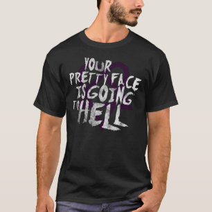 Er klebte dein Hübsches Gesicht und wird dir den H T-Shirt