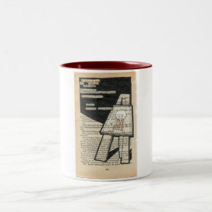 Er kletterte die Treppe… die Keks-Fass-Tasse Zweifarbige Tasse