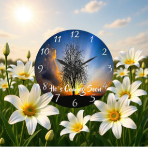 ER KOMMT BALD. GROßE WANDUHR