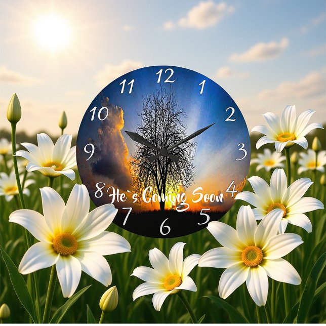 ER KOMMT BALD. GROßE WANDUHR (Von Creator hochgeladen)