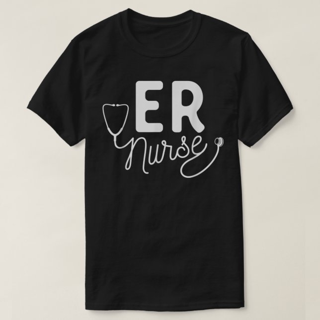 ER Krankenkleidung - Krankenpflege im Notfall T-Shirt (Design vorne)
