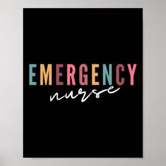 Er Krankenpflege im Notfall Krankenschwester Schul Poster