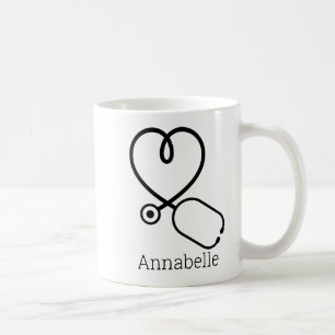 ER Krankenpflege Liebe Herz Personalisiert Kaffeetasse