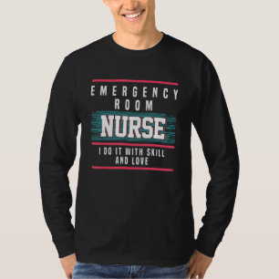 Er Krankenpfleger tun es mit Geschicklichkeit und T-Shirt