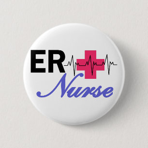 Er-Krankenschwester Button
