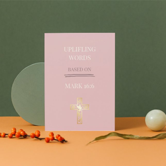 Er lebt – Christliche Oster-Reflexionskarte Feiertagskarte (Celebrate His Resurrection — A Card That Brings Hope)