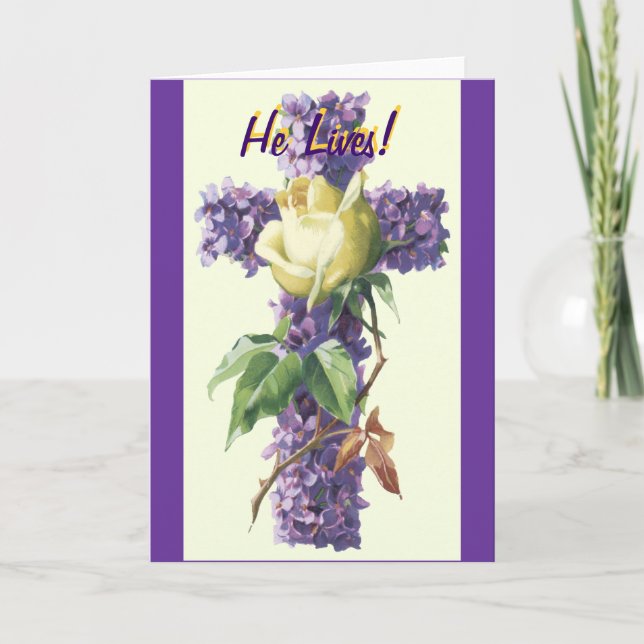 Er lebt! feiertagskarte (Vorderseite)