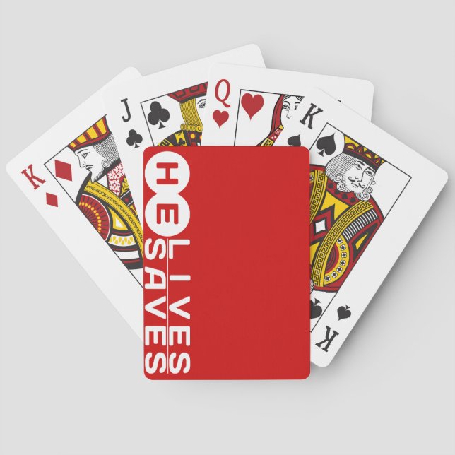 Er lebt, Rette er Spielkarten (Rückseite)