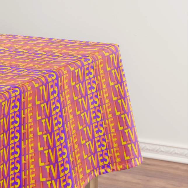 Er lebt tischdecke (Beispiel)