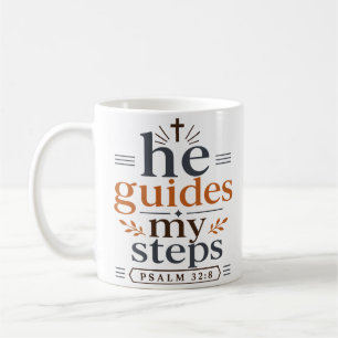 Er lenkt meine Schritte Inspirierendes christliche Kaffeetasse