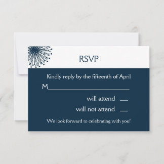 Er Liebe mir rsvp Karte blau