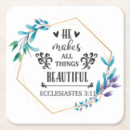 Er macht alles schön rechteckiger pappuntersetzer