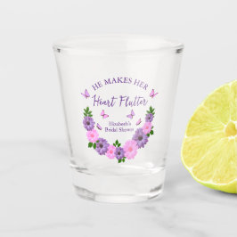 Er macht ihr Herz-Flattern-Brautparty Schnapsglas