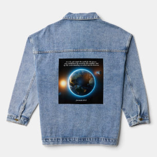 Er machte die Erde: Gott & Schöpfung Verse Jeansjacke