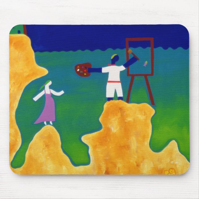 Er machte ihre Wartezeit einige Zeit 2000 Mousepad (Vorne)