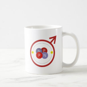 Er-Man-Helium-Atom-Aussenseiter-lustiges Logo Tasse
