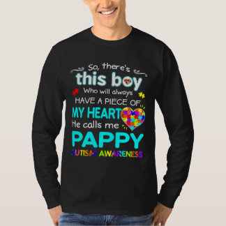 Er nennt mich Apples Bewusstsein für Autismus T-Shirt