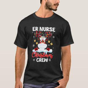 ER NurChristmas Crew ICU Nursing Squad Emergenc T-Shirt