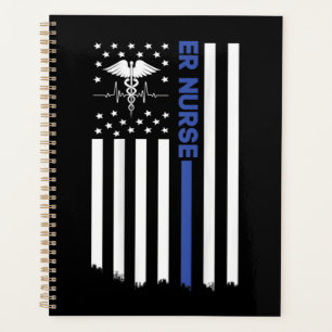 ER Nurse American Flag Nursing ER EMT Nurse Planer