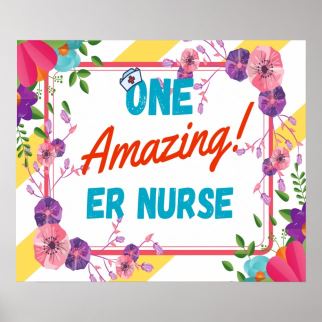 ER Nurse Appreciation Geschenk Idee Poster (Vorne)