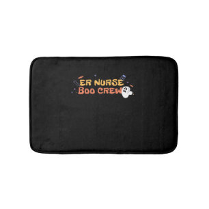 ER Nurse Boo Crew Emergency Room Nurbreak Hallowee Badematte