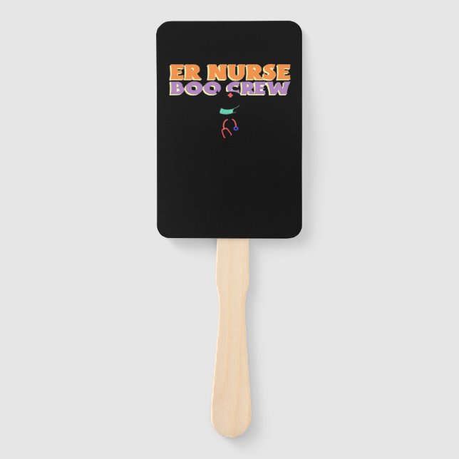 ER Nurse Boo Crew Emergency Room Nurse Halloween C Fächer (Vorderseite)