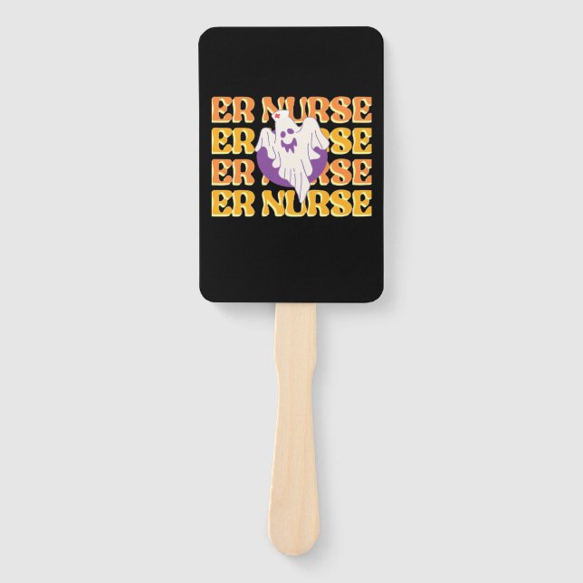 ER Nurse Boo Crew Emergency Room Nurse Halloween C Fächer (Vorderseite)