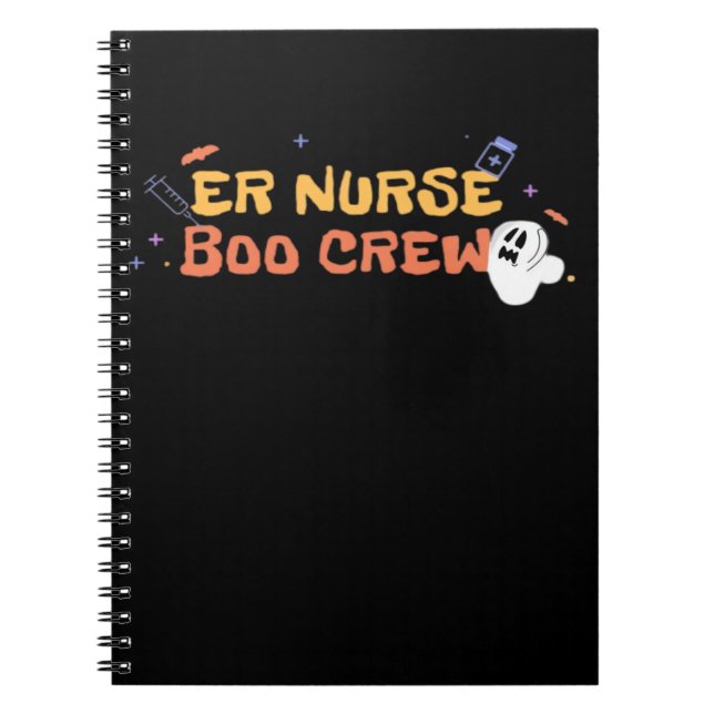 ER Nurse Boo Crew Emergency Room Nurse Halloween C Notizblock (Vorderseite)