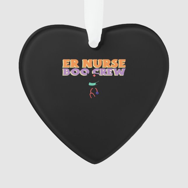 ER Nurse Boo Crew Emergency Room Nurse Halloween C Ornament (Vorderseite)