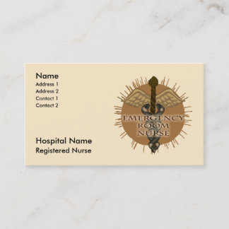 ER Nurse Caduceus Terminkarte