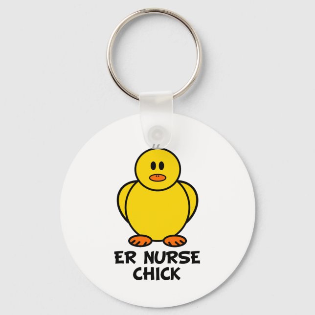 ER Nurse Chick Schlüsselanhänger (Vorderseite)