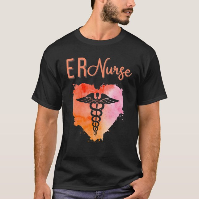 ER Nurse  Emergency Nurse Nursing Graduation Caduc T-Shirt (Vorderseite)