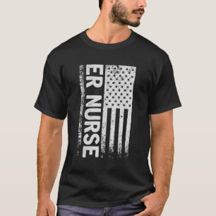 Er Nurse Not leidenden amerikanischen Flaggennotra T-Shirt