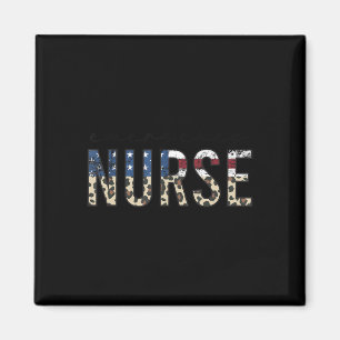 ER Nurse Patriotic Memorial Day 4. Juli Magnet