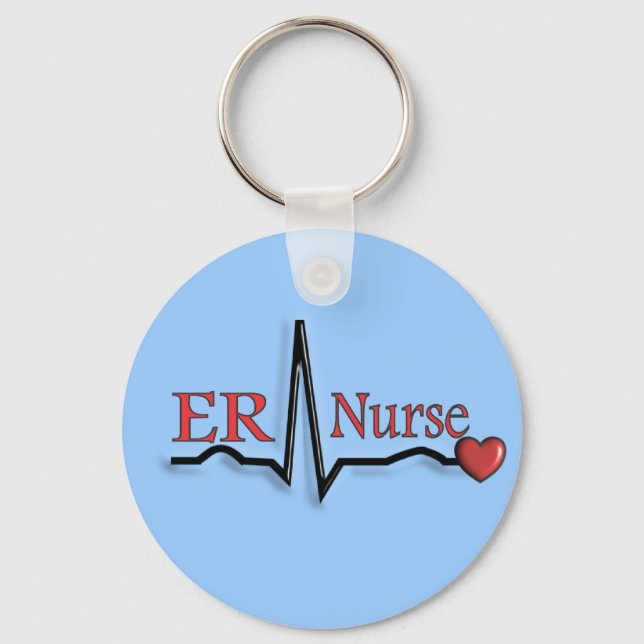 ER Nurse QRS Design Schlüsselanhänger (Vorderseite)