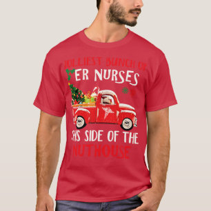 ER Nurse Red Truck Frohe Weihnachts Sweater Happy T-Shirt