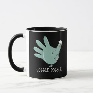 ER Nurse Turkey Gobble Squad ER Nurse Erntedank Tasse